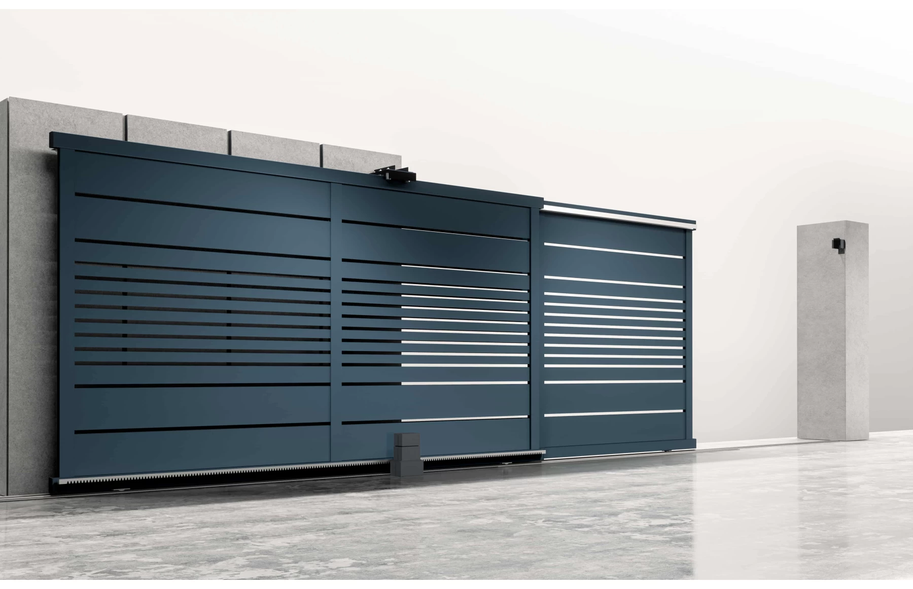 Poarta armonica telescopica, Odiseu, Aluminiu