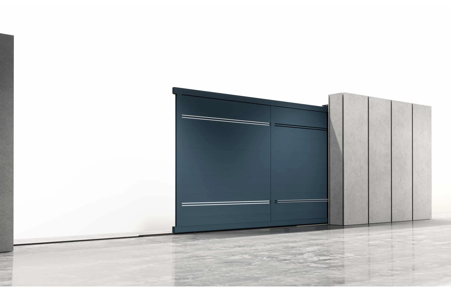 Poarta armonica telescopica, Hercule, Aluminiu