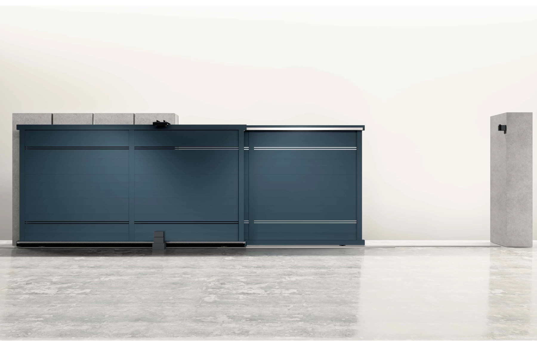 Poarta armonica telescopica, Hercule, Aluminiu