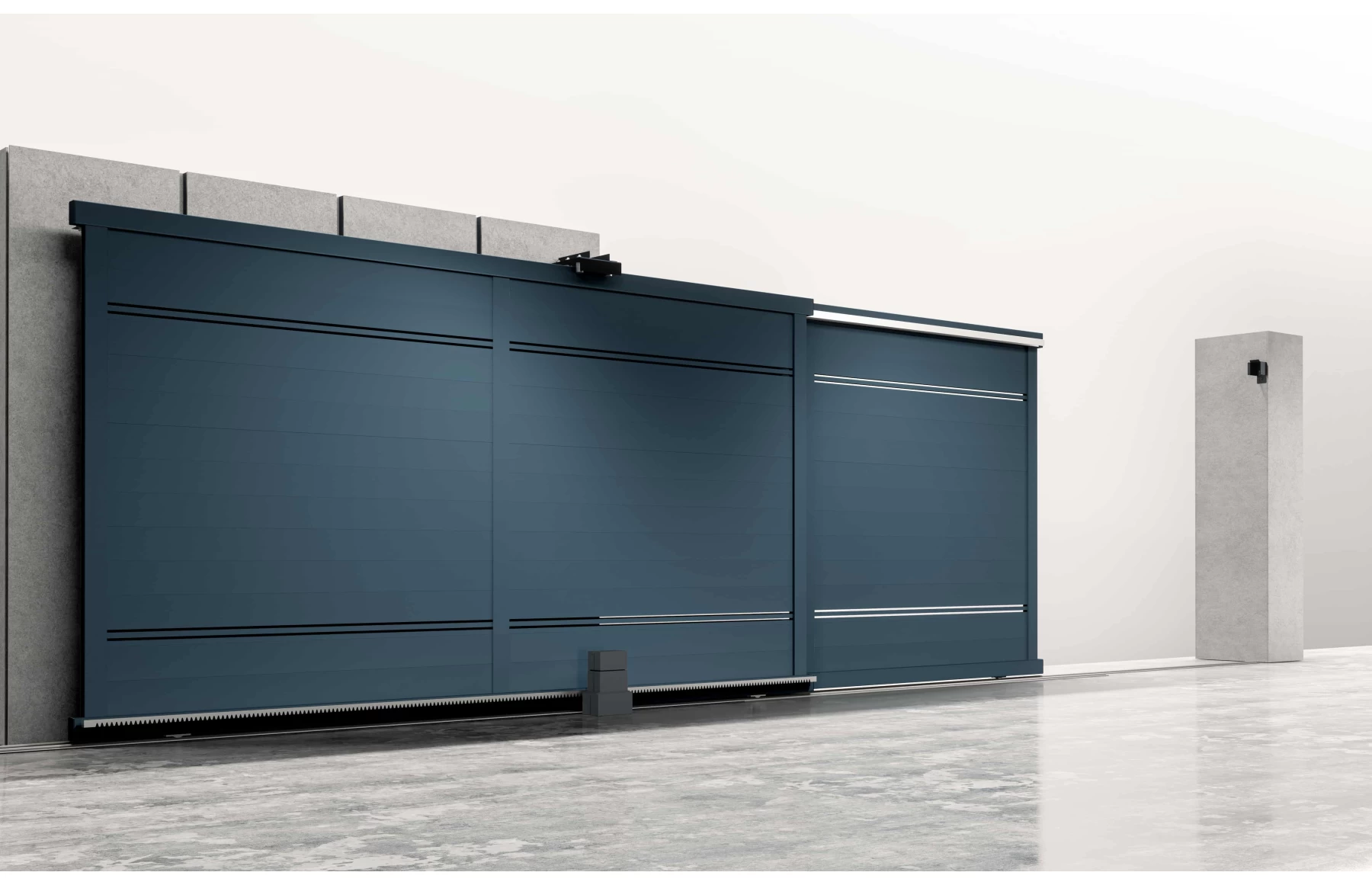 Poarta armonica telescopica, Hercule, Aluminiu