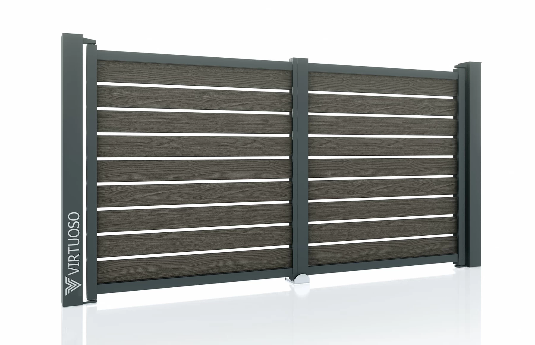 Poarta auto batanta, Ares, WPC & Aluminiu