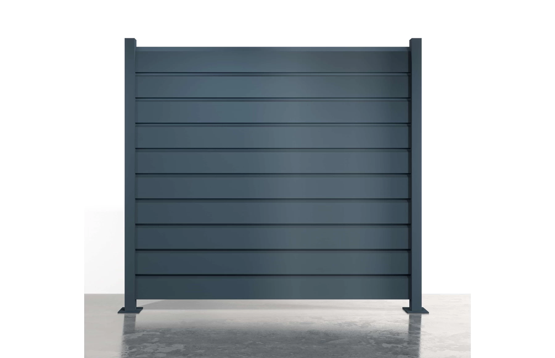 Panou gard metalic din aluminiu, cu stalpi din aluminiu, model Sfinx