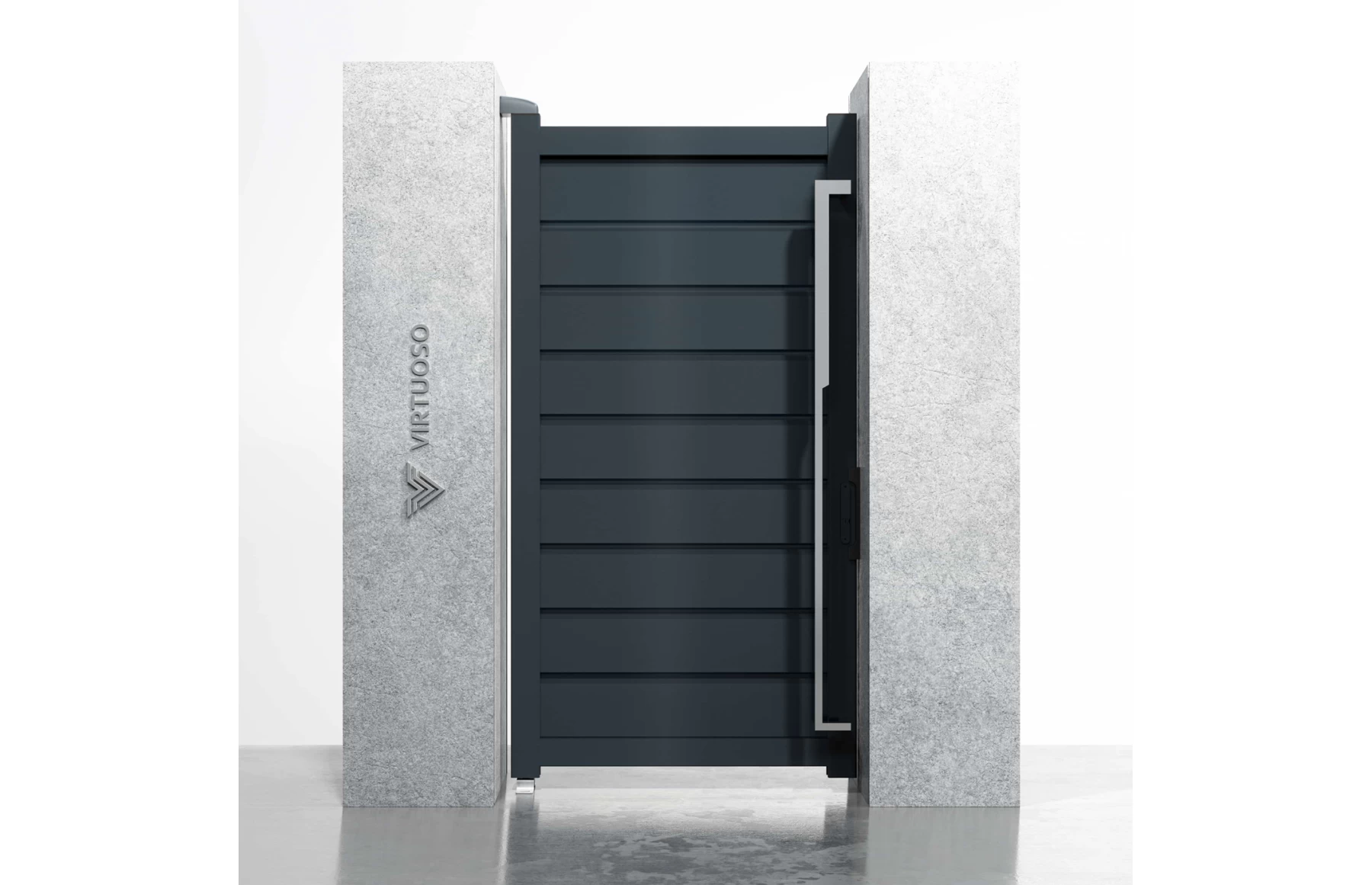 Poarta pietonala metalica din aluminiu, model Sfinx