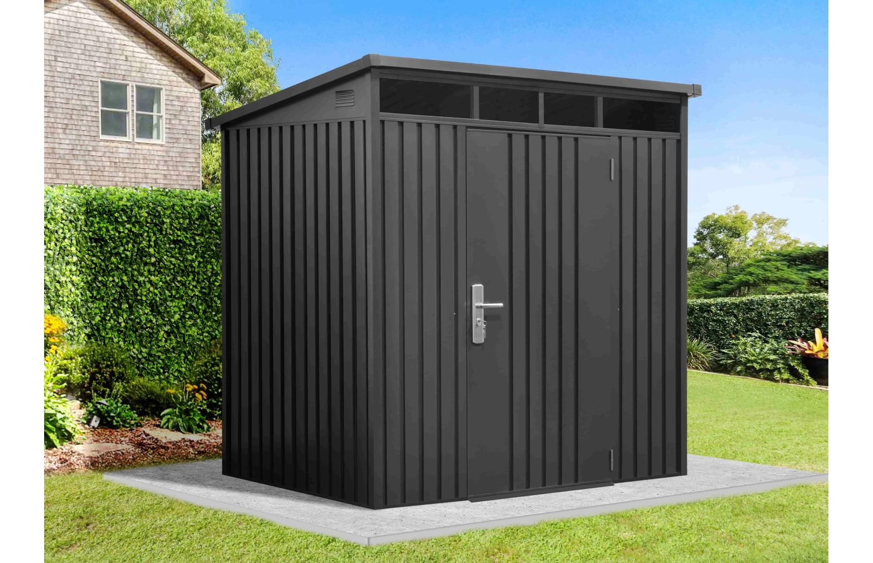 Magazie depozitare gradina SkyBox, casuta depozitare unelte, Premium, Otel zincat