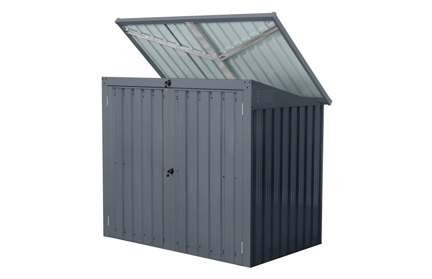 Magazie depozitare tomberoane gunoi Smartbin, depozitare pubela gunoi, Basic, Otel zincat