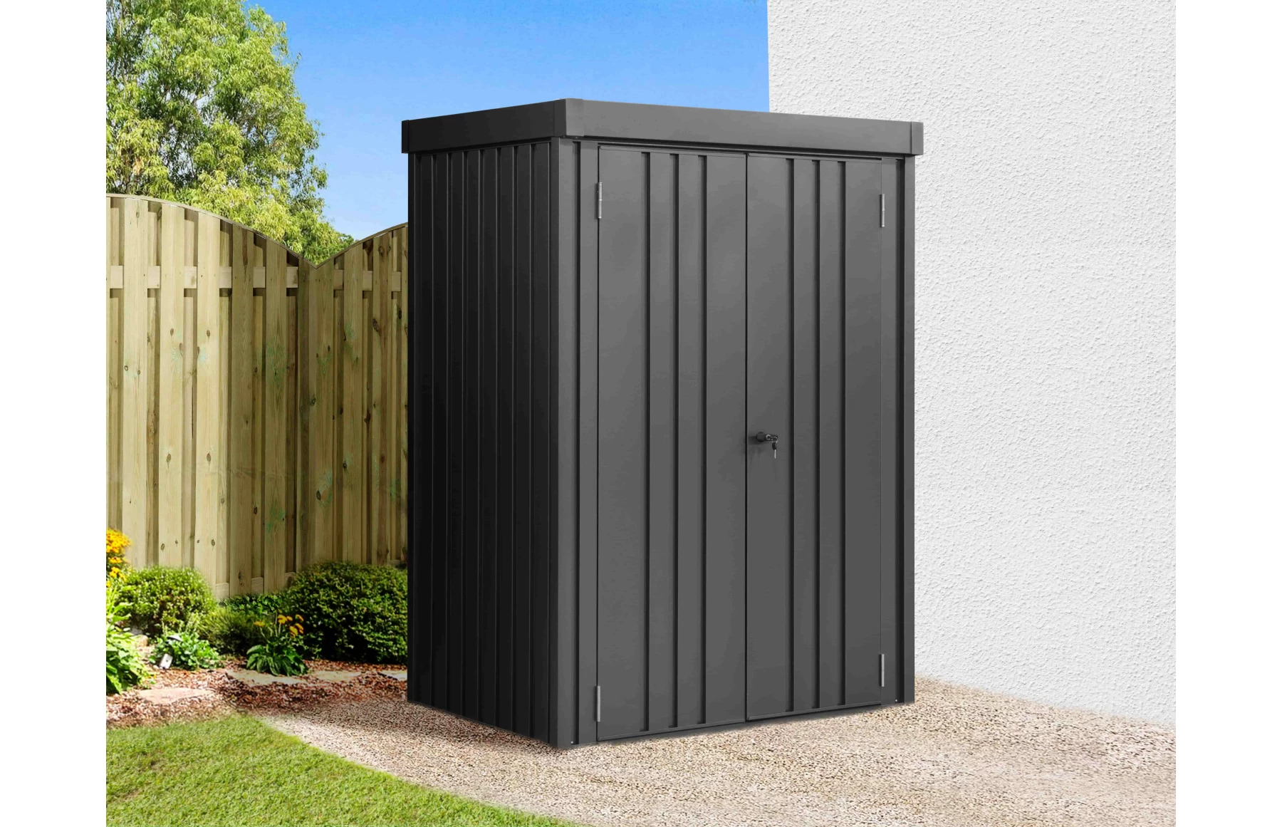 Magazie depozitare gradina SolidBox, casuta depozitare unelte, Premium, Otel zincat