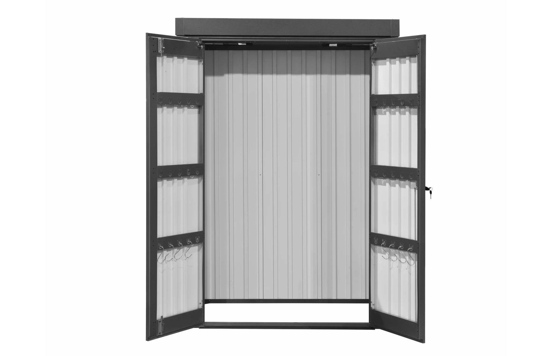 Magazie depozitare gradina SolidBox, casuta depozitare unelte, Premium, Otel zincat