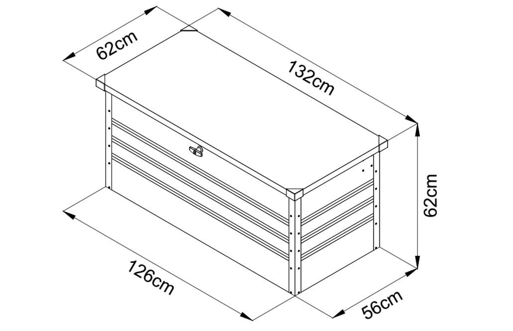 Cufar depozitare gradina SuperiorChest 400litri, lada depozitare unelte, gri antracit, Basic, Otel zincat