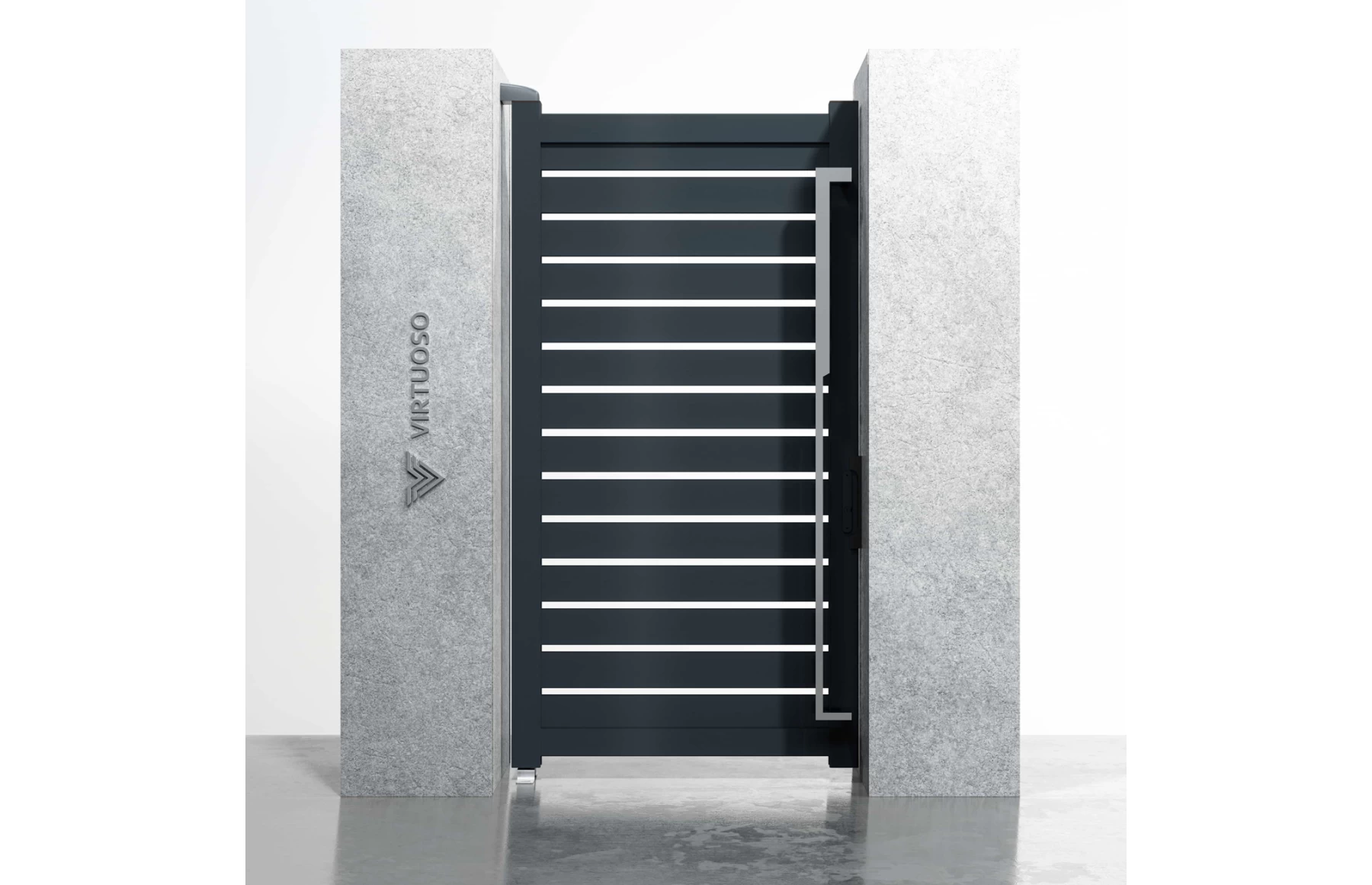 Poarta pietonala metalica din aluminiu, model Taurus