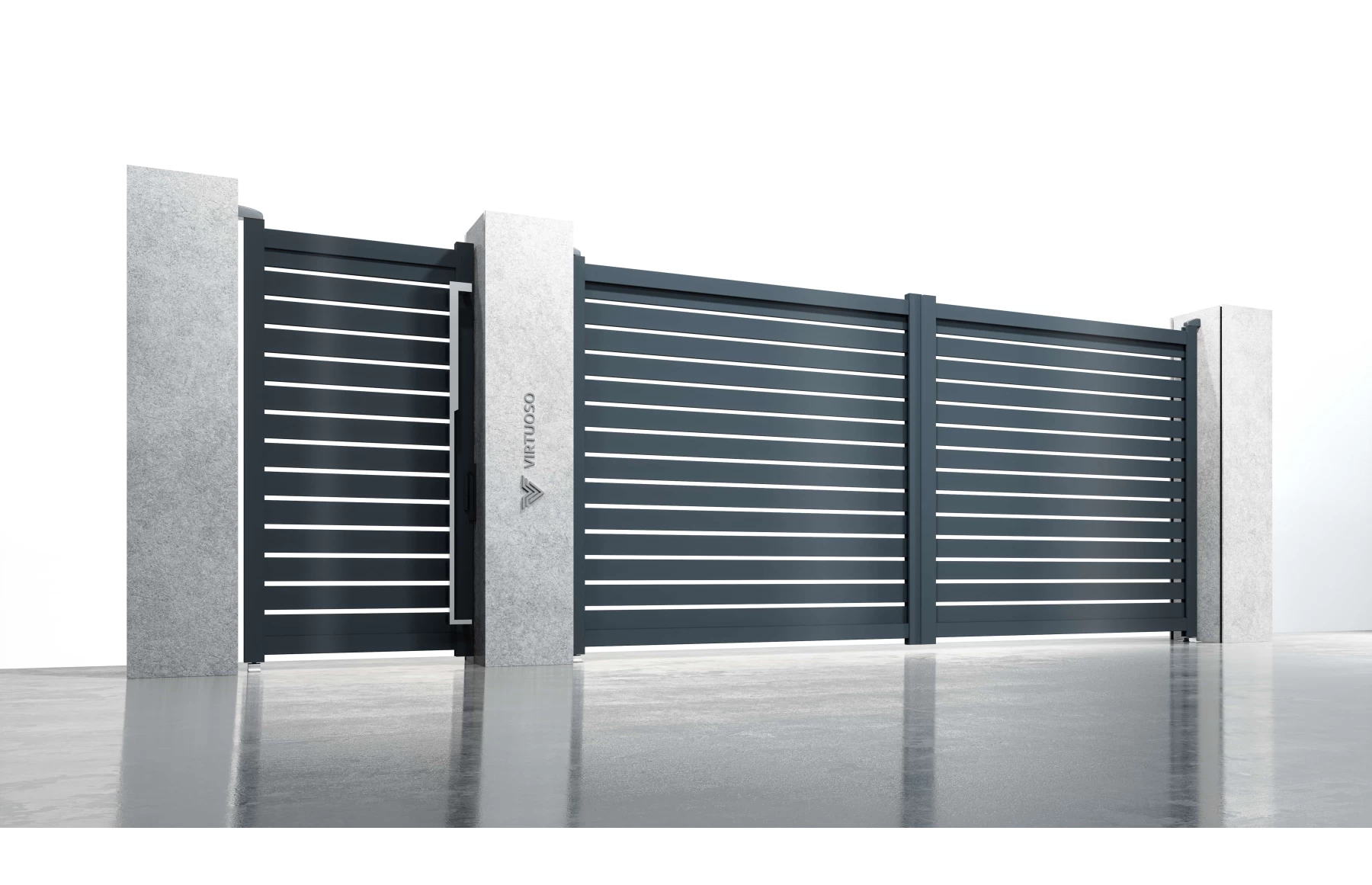 Set porti metalice din aluminiu, model Taurus