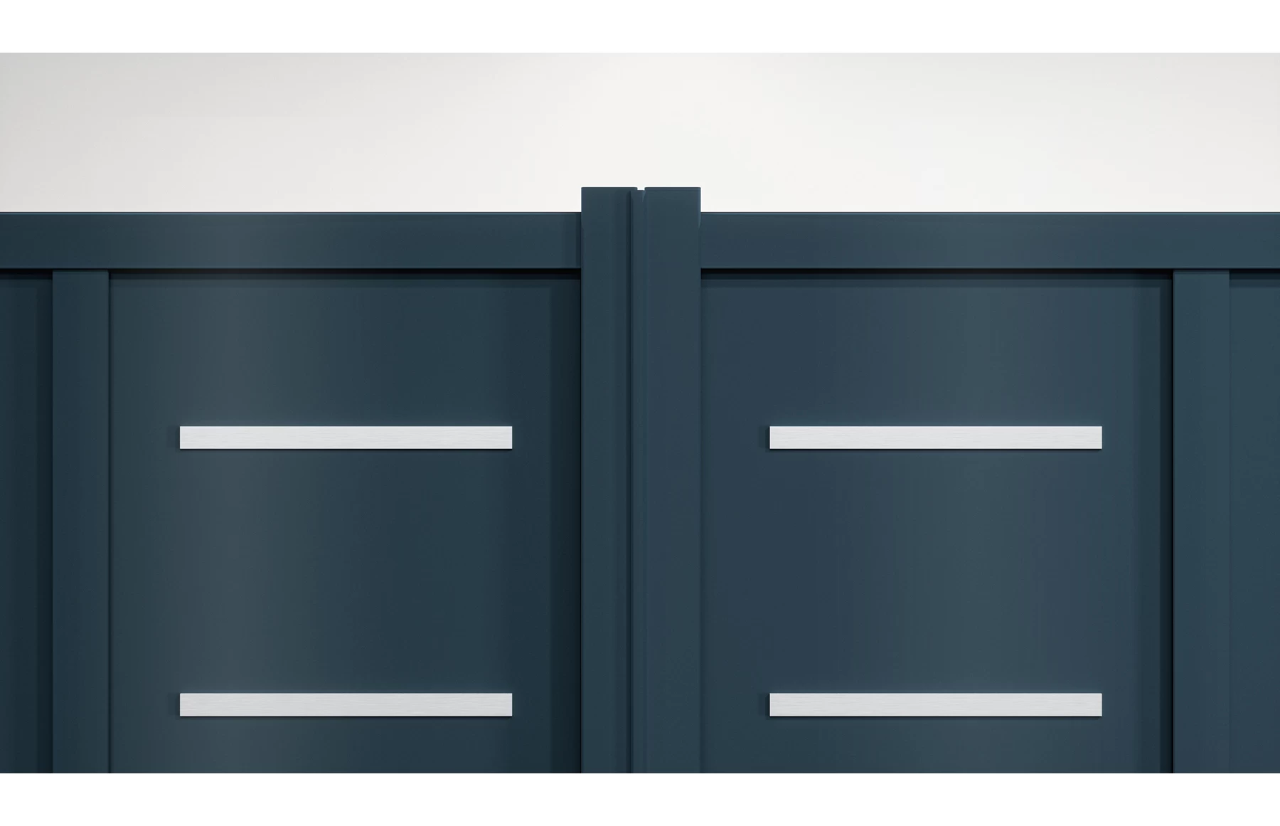 Set porti metalice din aluminiu 900x1800m, 3500x1800mm, prefabricate, gri antracit, model Thor