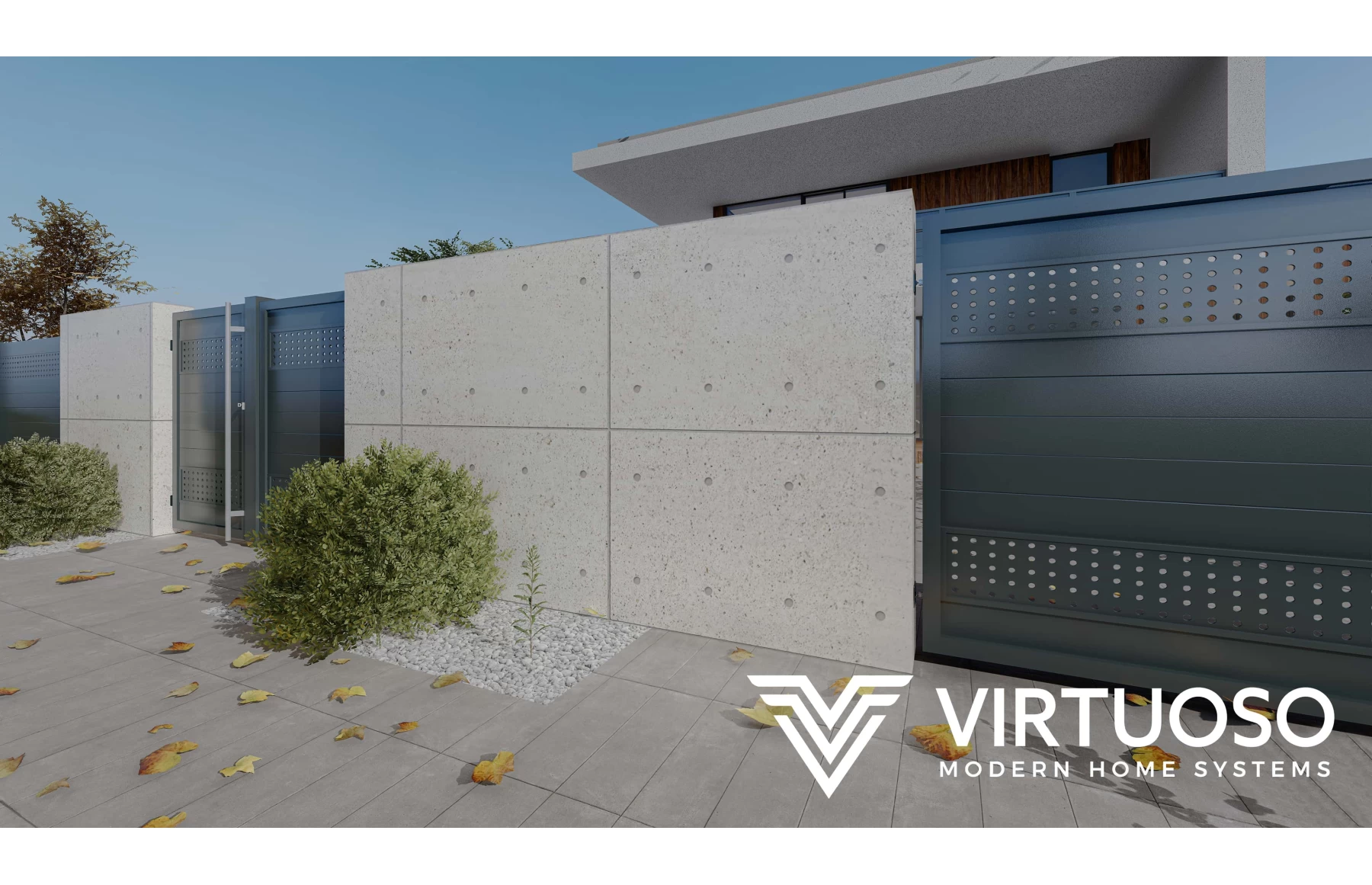 Poarta autoportanta, Hermes, Aluminiu