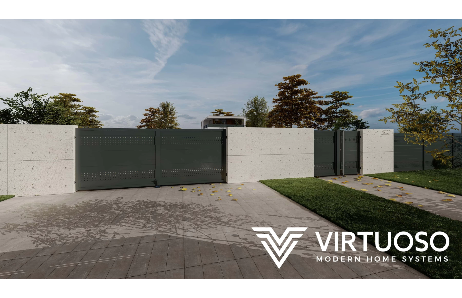 Poarta autoportanta, Hermes, Aluminiu