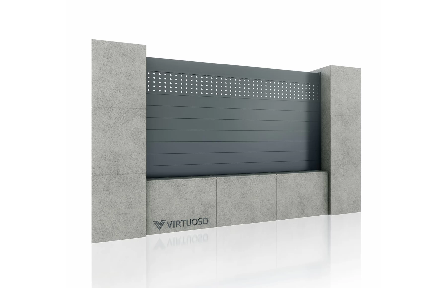 Gard Cu Placaj Hermes Aluminiu