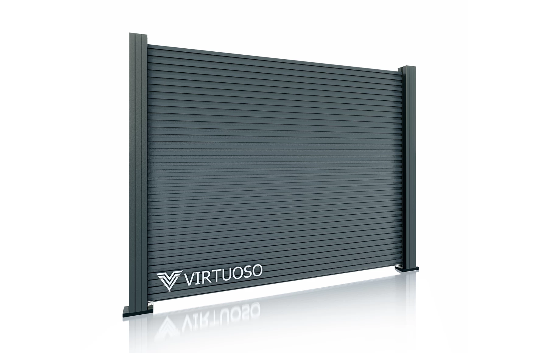 Panou gard cu stalpi din aluminiu, model Tron