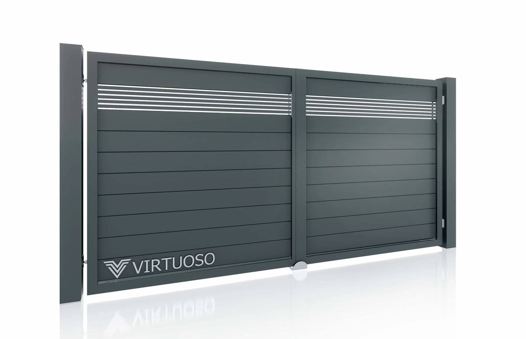 Poarta auto batanta, Dionysos, Aluminiu