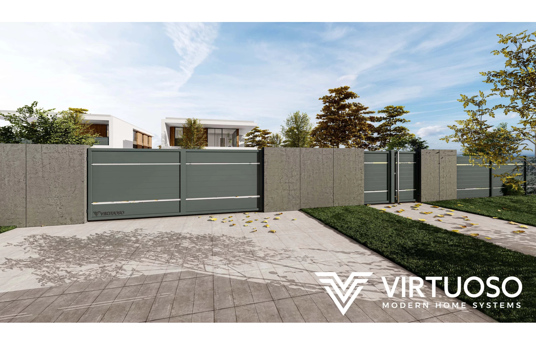 Poarta bi-fold articulata, Hercule, Aluminiu