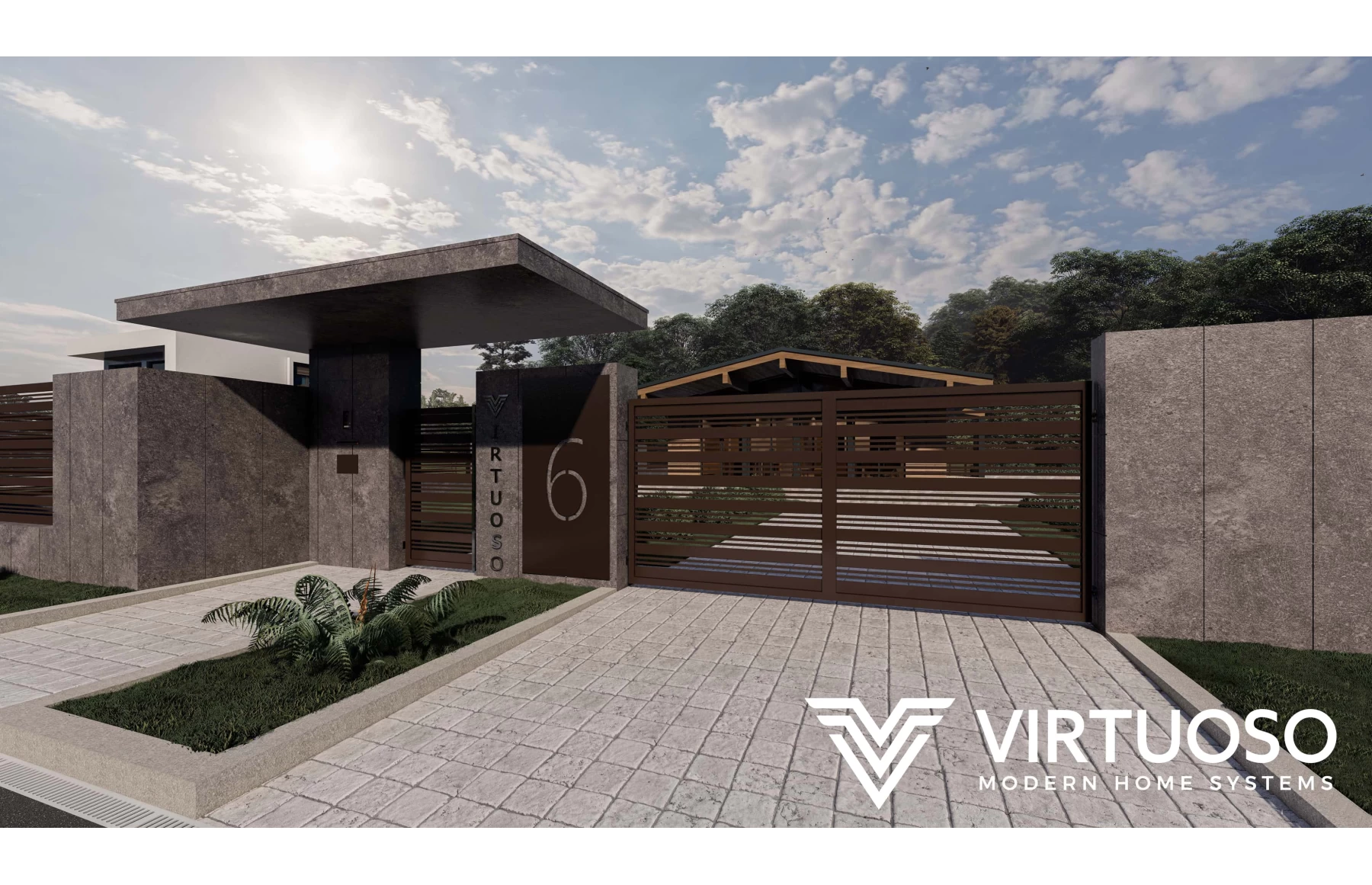 Poarta bi-fold articulata, Venus, Aluminiu