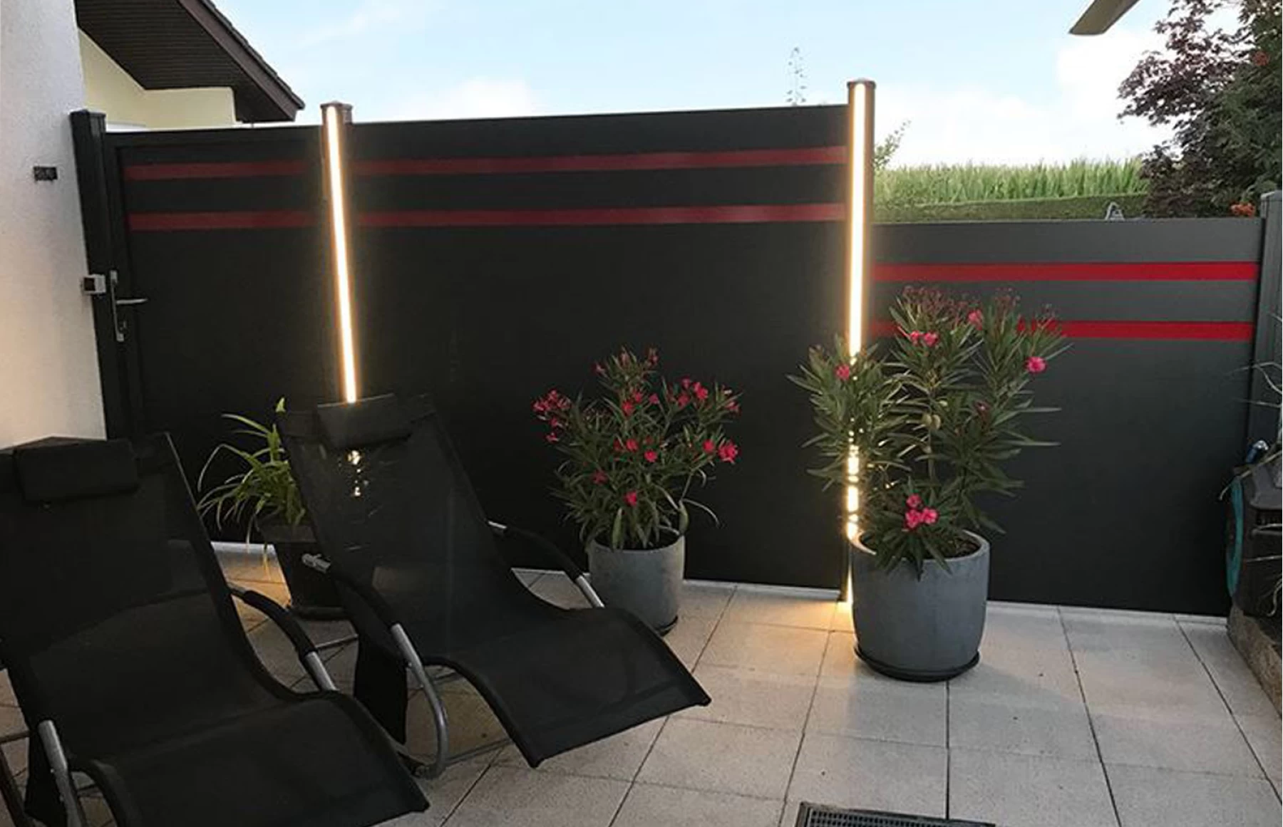 Gard cu LED Bacus Aluminiu