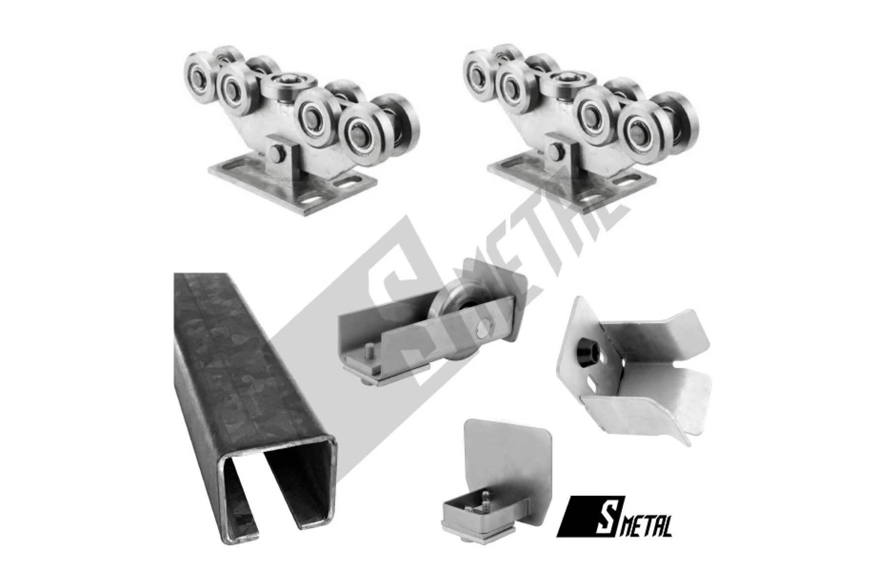 Kit poarta autoportanta D9, 12metri sina, greutate sustinuta 700kg