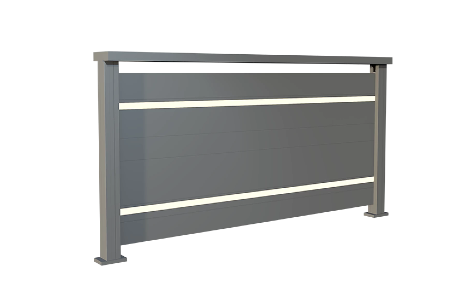 Balustrada cu LED, Bacus, Aluminiu