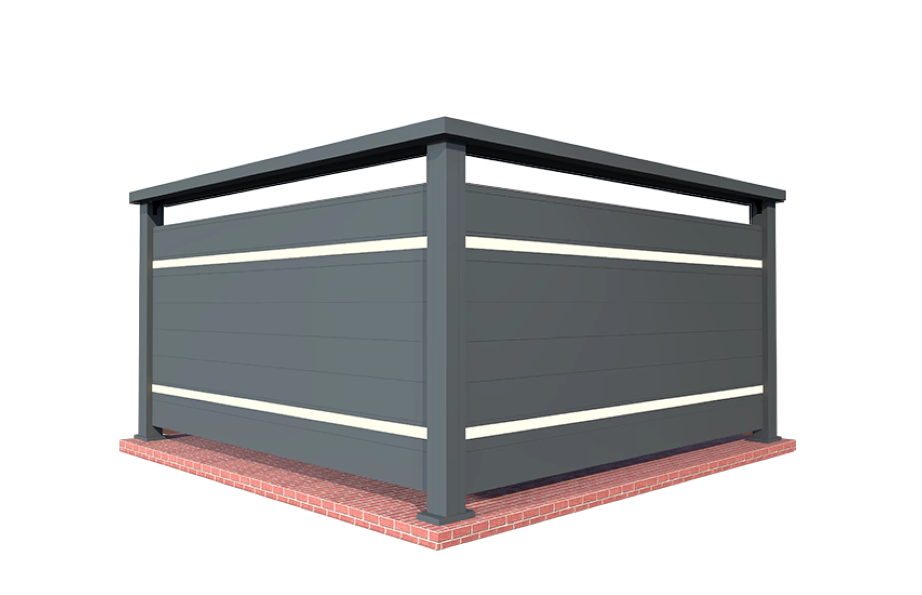 Balustrada cu LED, Bacus, Aluminiu