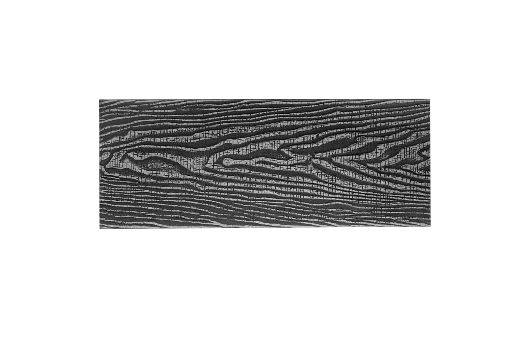 Placa deck terasa WPC 3D DUBLU LEMN, tip pardoseala/dusumea WPC, 150x24 mm, gri inchis