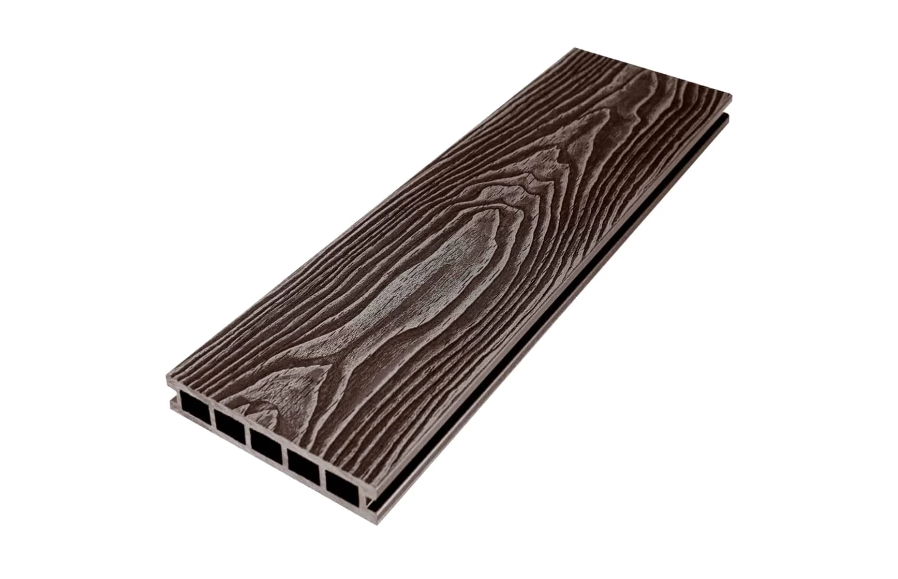 Placa deck terasa WPC 3D DUBLU LEMN, tip pardoseala/dusumea WPC, 150x24 mm, maro lemn