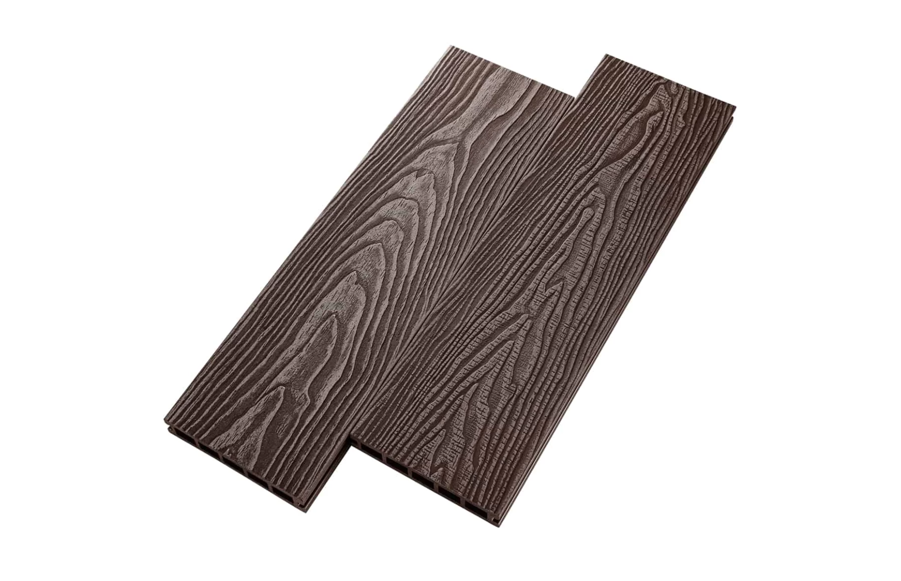 Placa deck terasa WPC 3D DUBLU LEMN, tip pardoseala/dusumea WPC, 150x24 mm, maro lemn