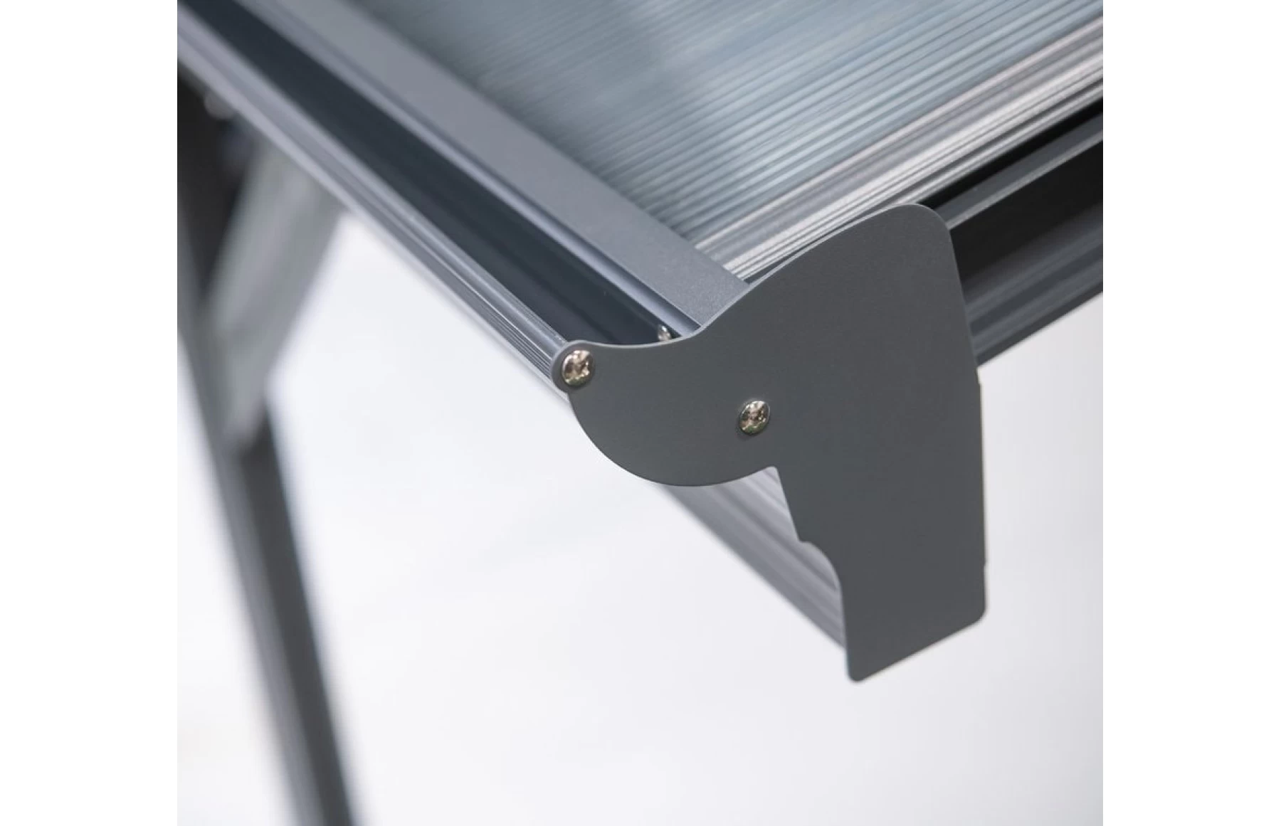 Copertina auto OMEGA din aluminiu cu policarbonat, carport, 3000 x 5050 mm, Gri antracit RAL 7016