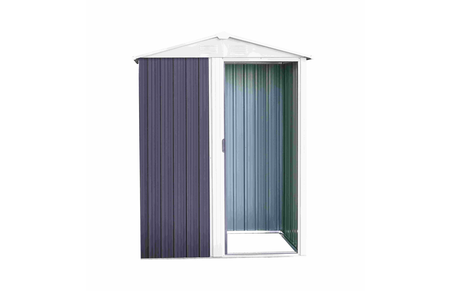 Magazie tip casuta depozitare gradina EasyBox Small 2m2, casuta depozitare unelte, Basic, Otel zincat