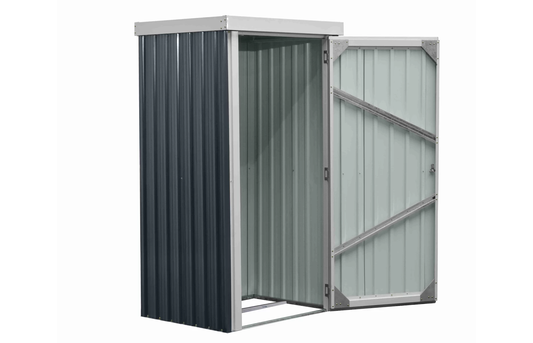 Magazie dulap depozitare gradina GoodBox Small, casuta depozitare unelte, Basic, Otel zincat