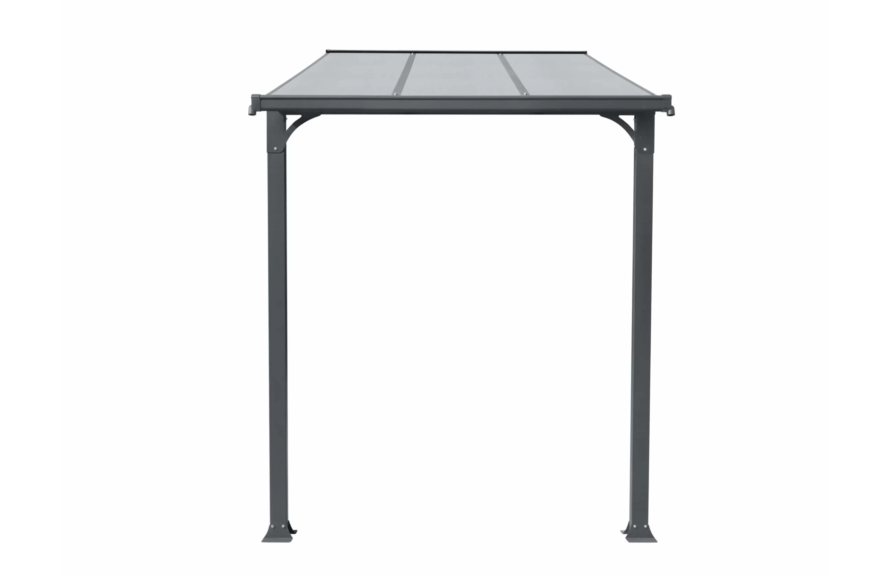 Copertina tip pergola pavilion din aluminiu STRONG, Dimensiune 1500 x 2190mm, Culoare policarbonat: Transparent