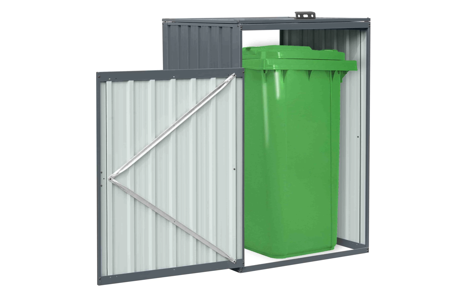 Magazie depozitare tomberoane gunoi MultiBin, depozitare pubela gunoi, Basic, Otel zincat