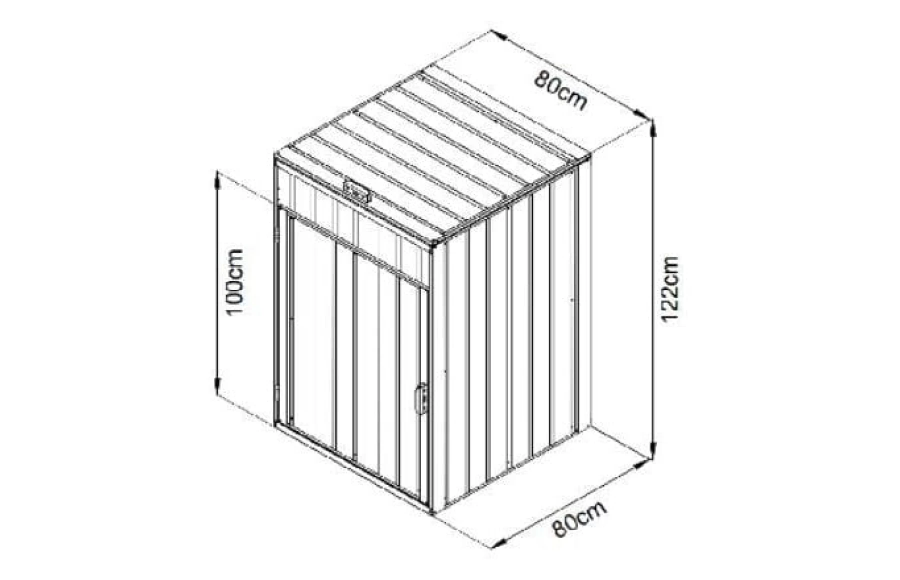 Magazie depozitare tomberoane gunoi MultiBin, depozitare pubela gunoi, Basic, Otel zincat