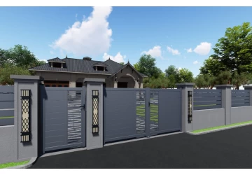 Află cum alegi poarta din aluminiu perfectă pentru o curte mare