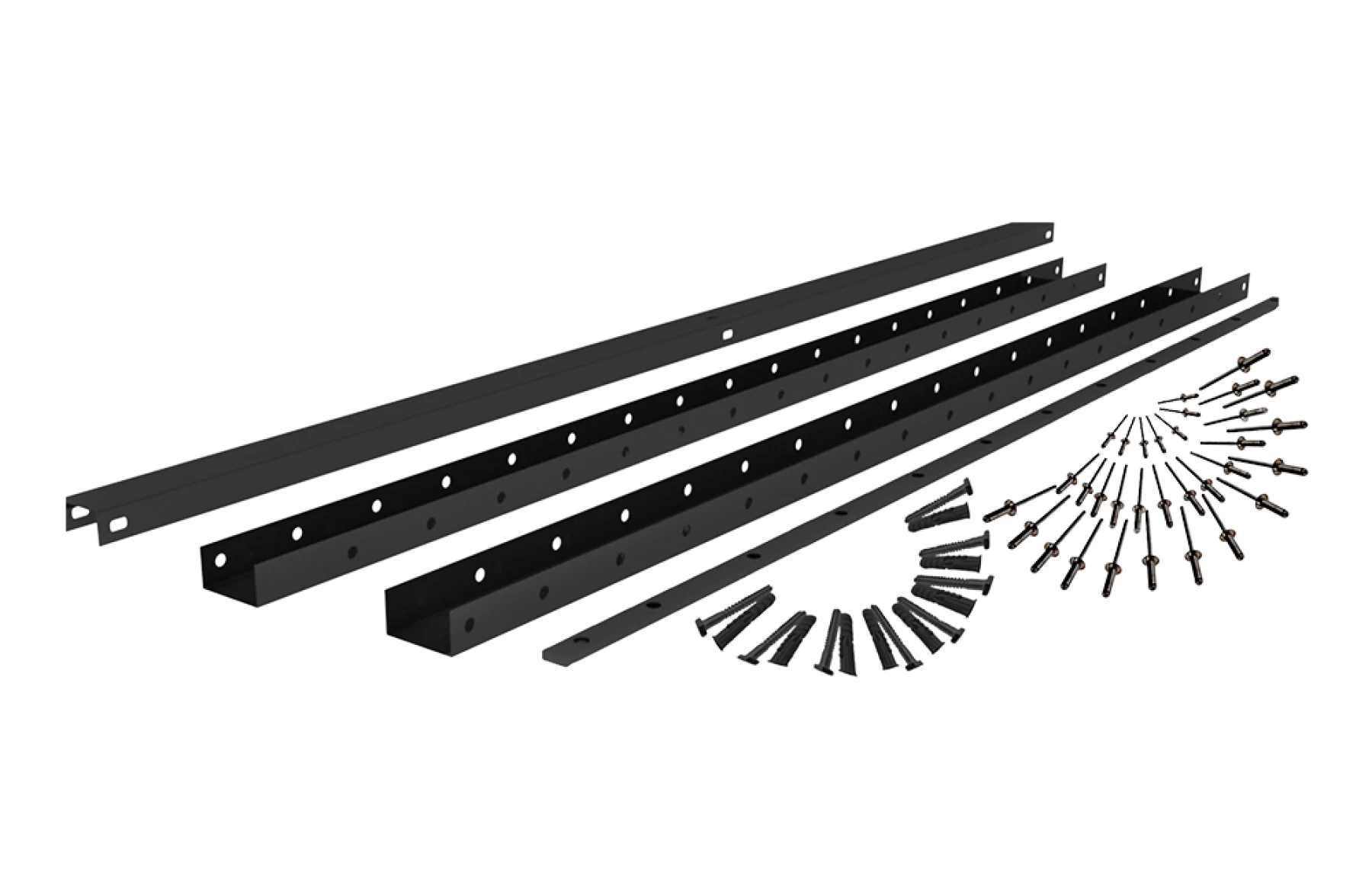 Cadru gard, Model Jaluzea, 30x60mm, Aluminiu