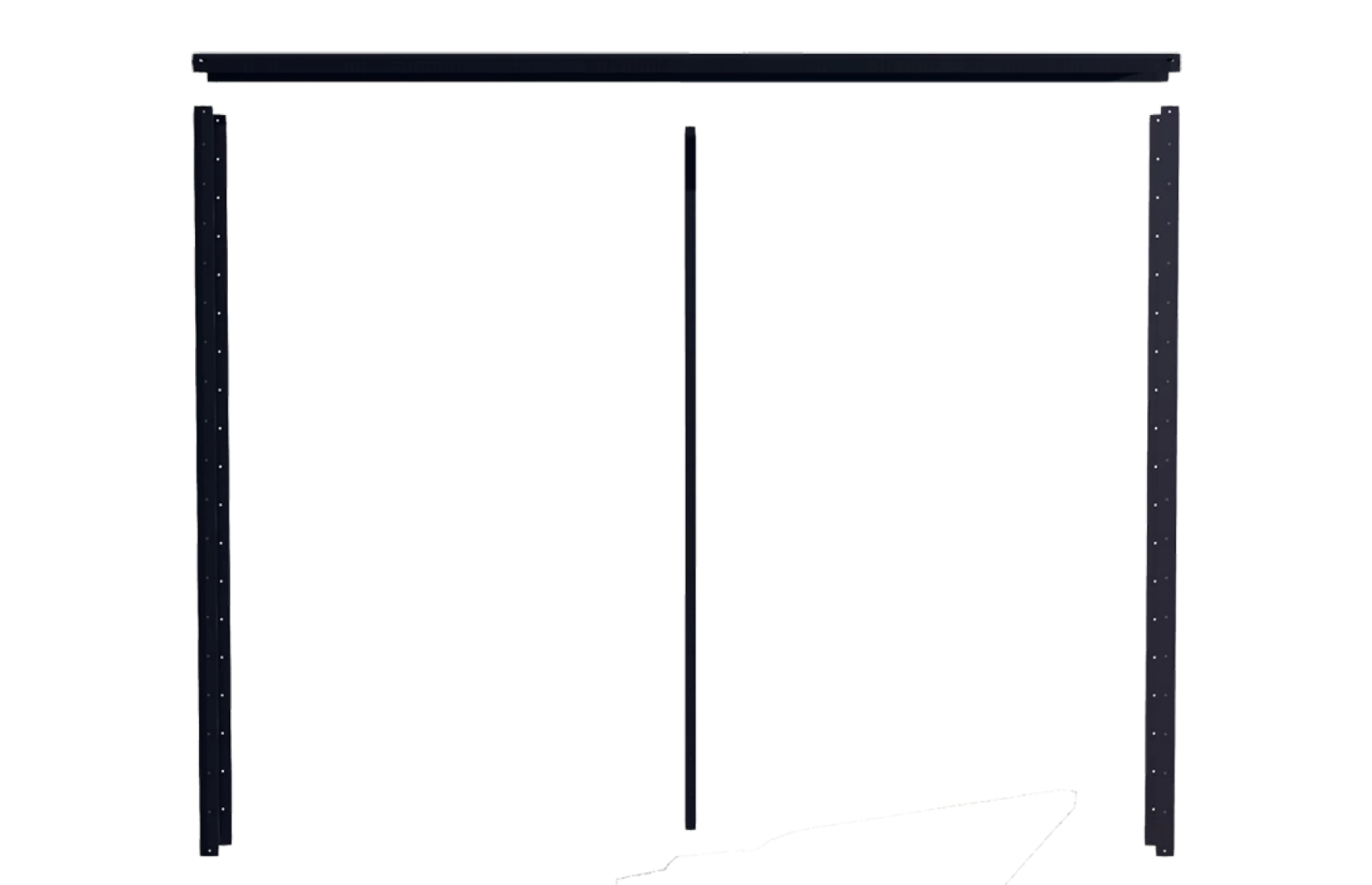 Cadru gard, Model Jaluzea, 30x60mm, Aluminiu