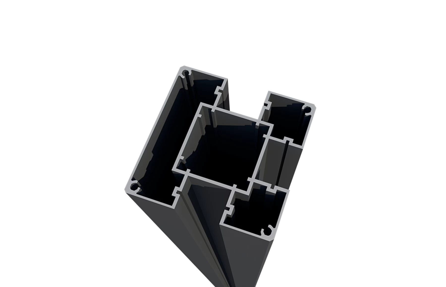 Stalp gard, Multifunctional, 70x70mm, Aluminiu