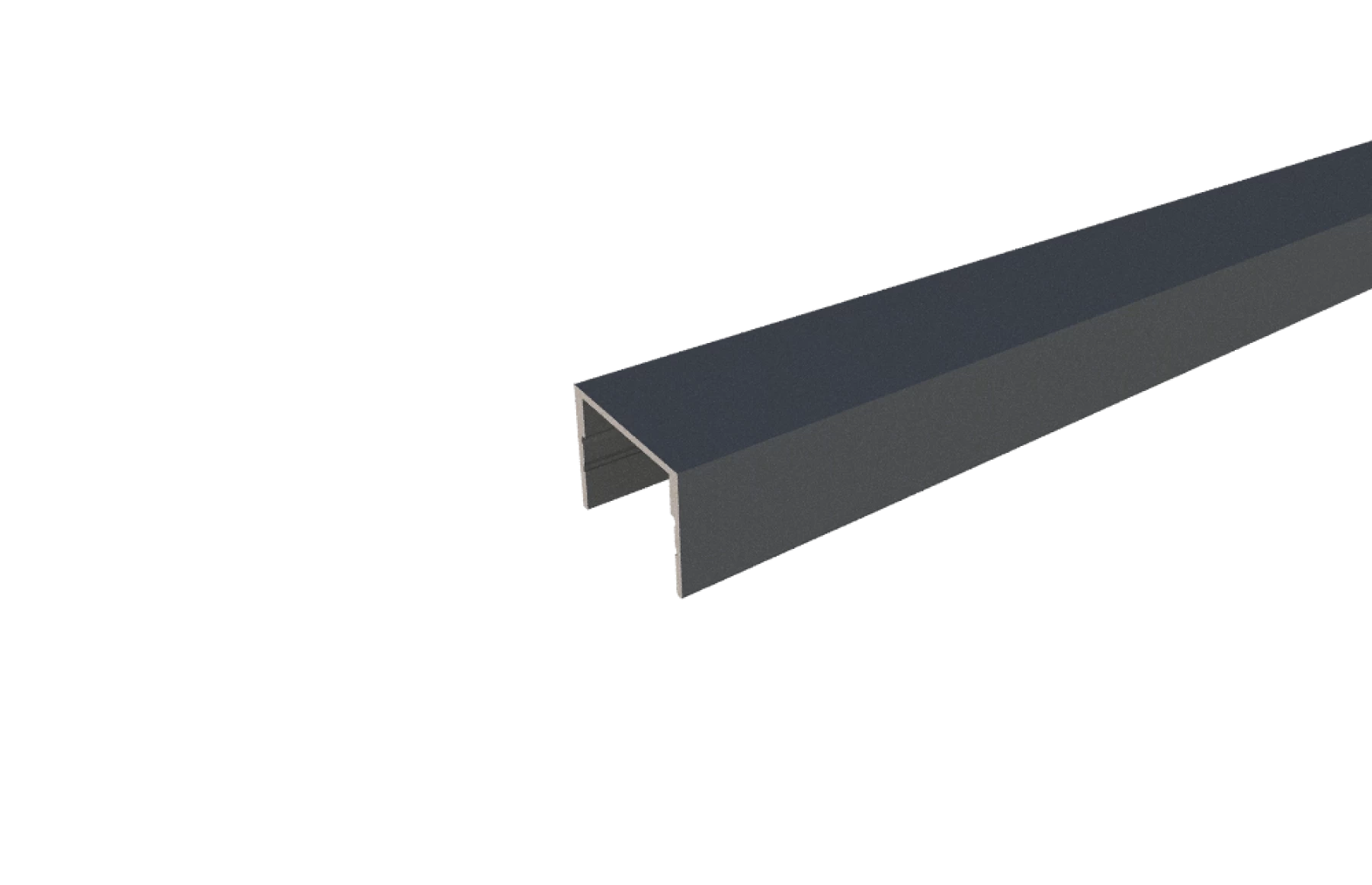 Profil inchidere lamela gard, 20x20mm, Aluminiu