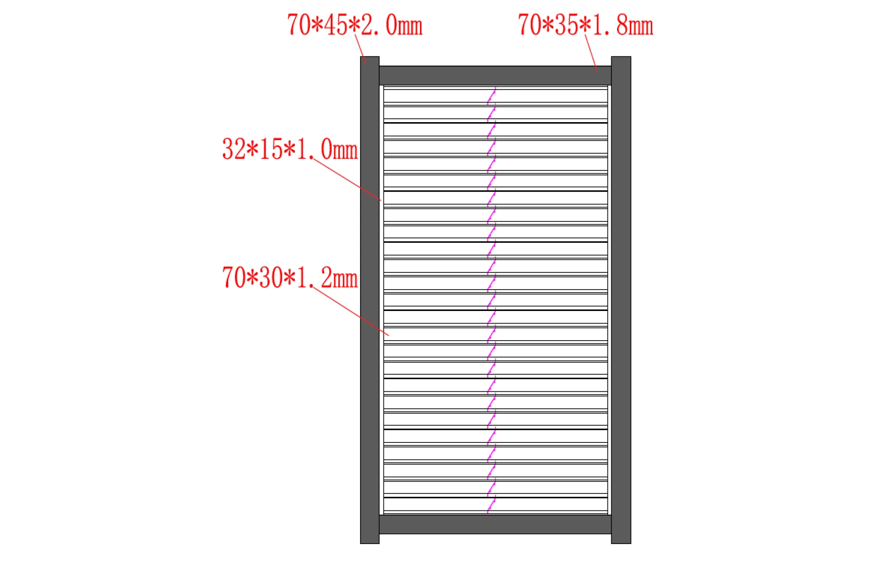 Poarta bi-fold aluminiu Jaluzea Suprem 4000mm lungime x 1800mm inaltime, gri antracit