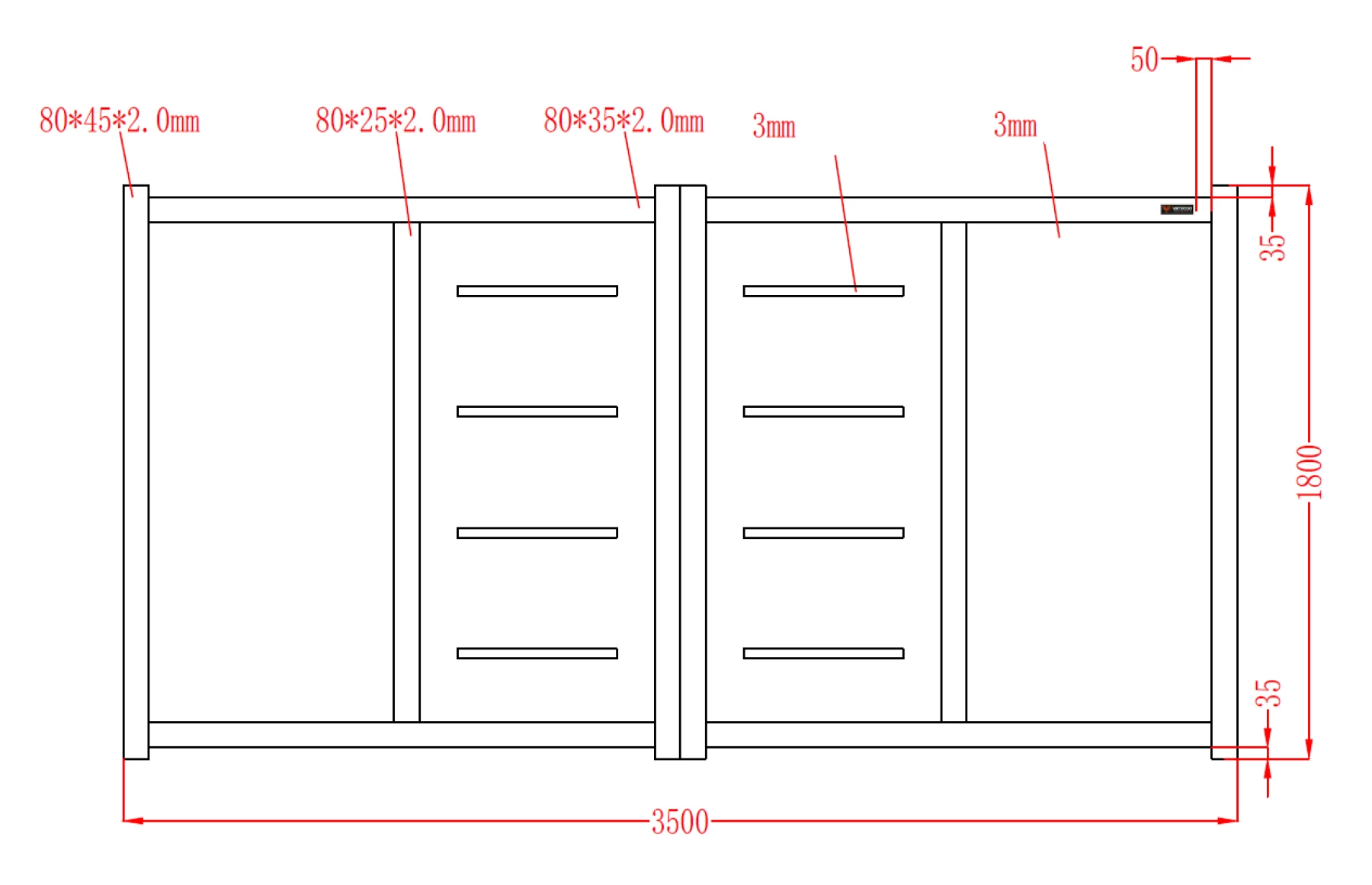 Poarta auto metalica din aluminiu 3500x1800mm, prefabricat, gri antracit, model Thor