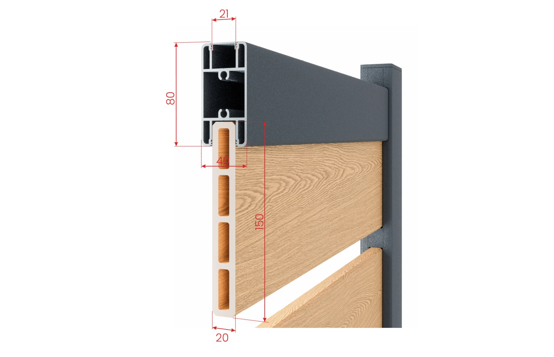 Set Porti Ares, WPC & Aluminiu