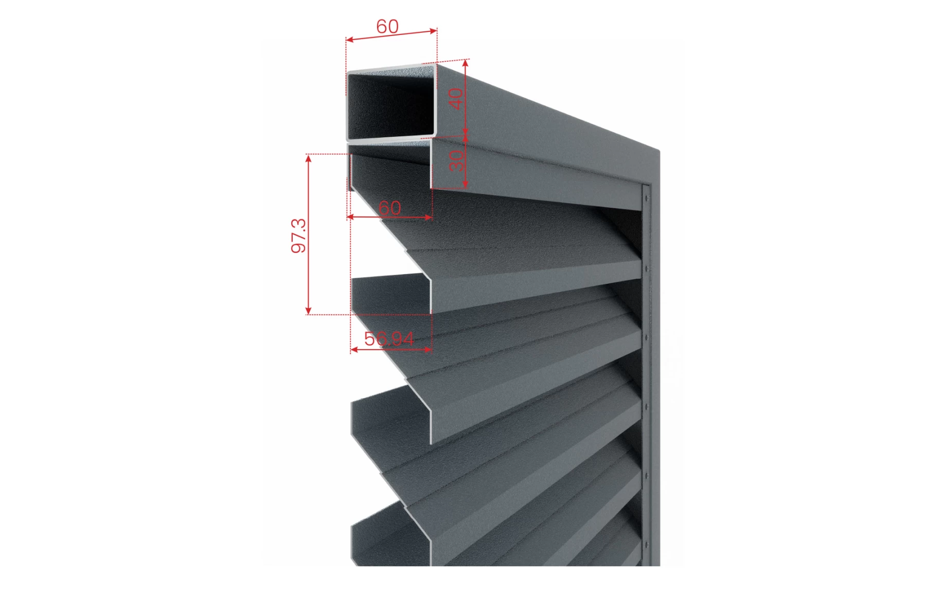Poarta culisanta la 90 de grade, Jaluzea Suprem, Aluminiu