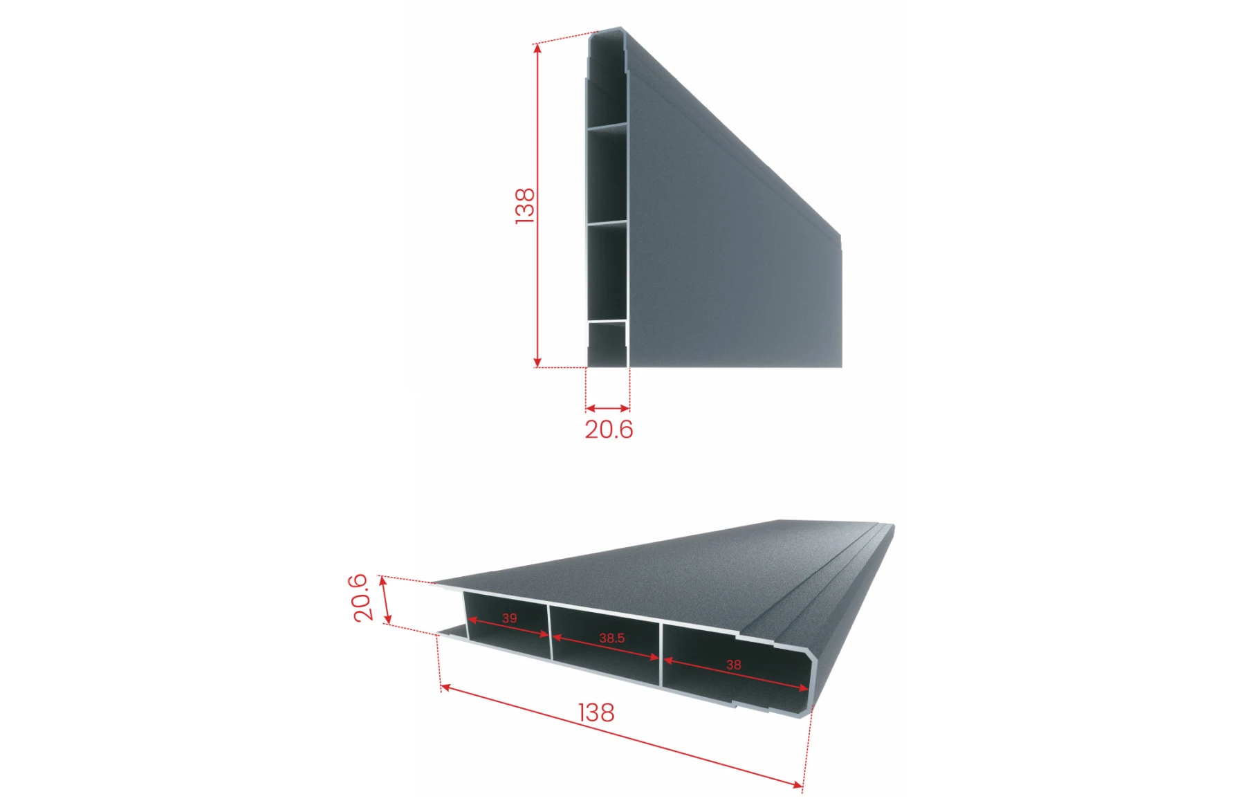 Poarta culisanta la 90 de grade, Apollo 2.0, Aluminiu
