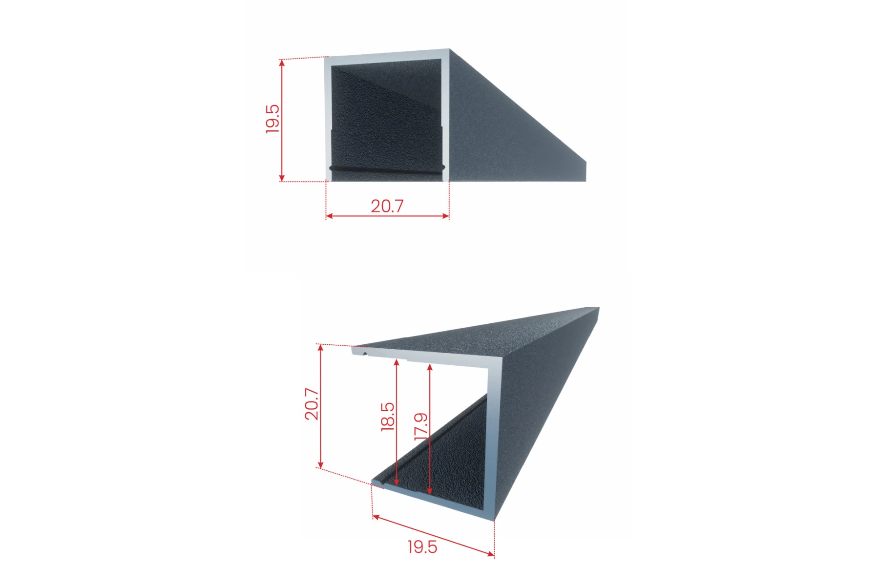 Poarta bi-fold articulata, Artemis, Aluminiu
