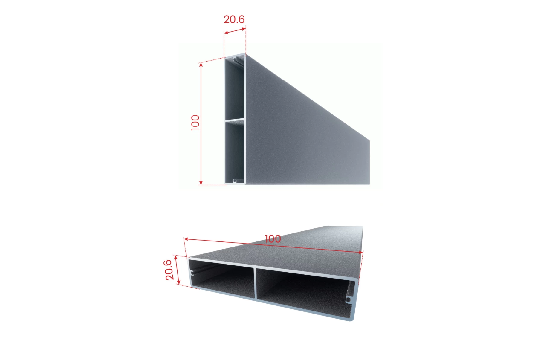 Poarta bi-fold articulata metalica din aluminiu, model Athos