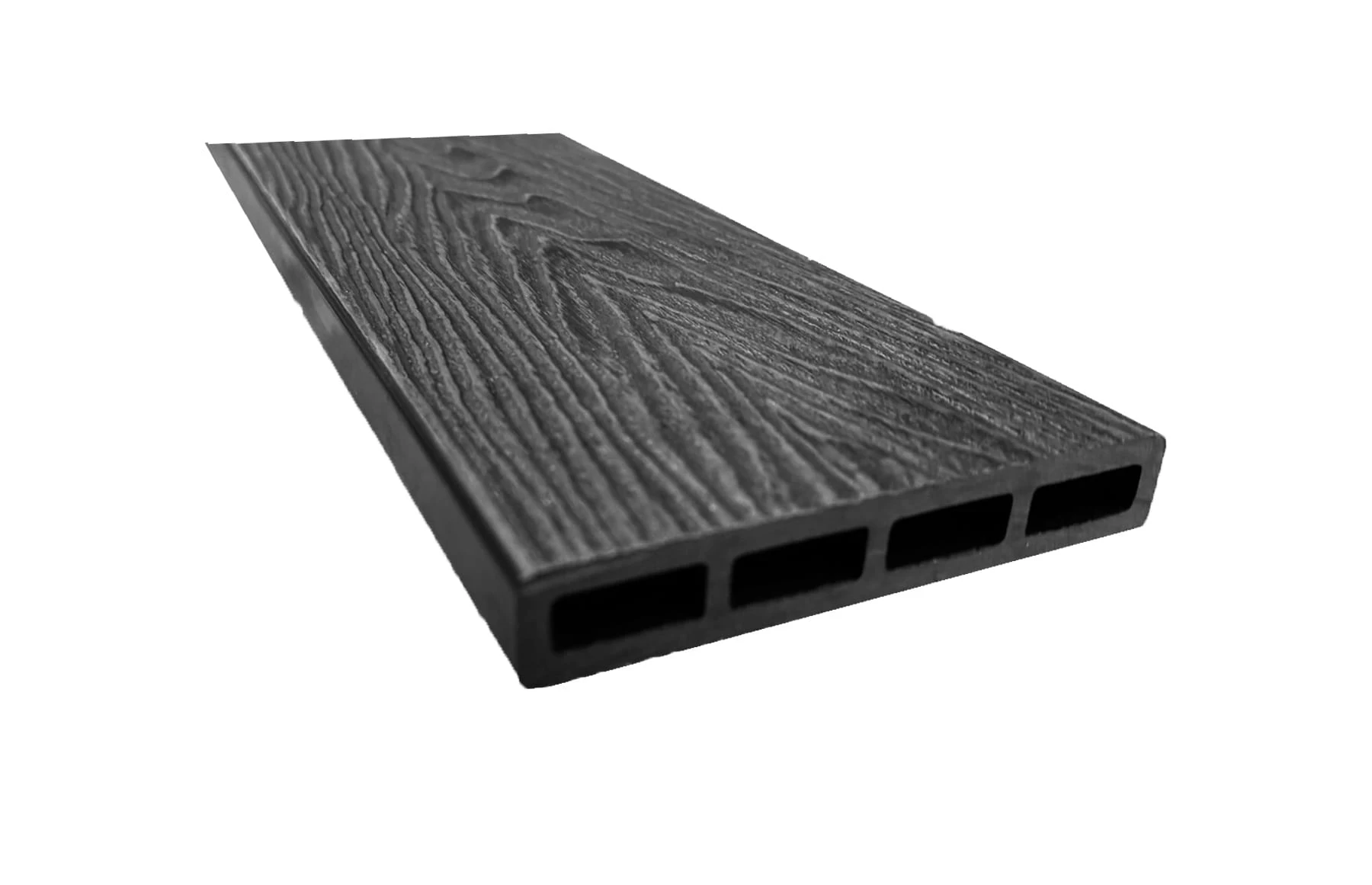 Placa gard 3D WPC Negru, Dimensiune 120x4000mm, Grosime 21mm