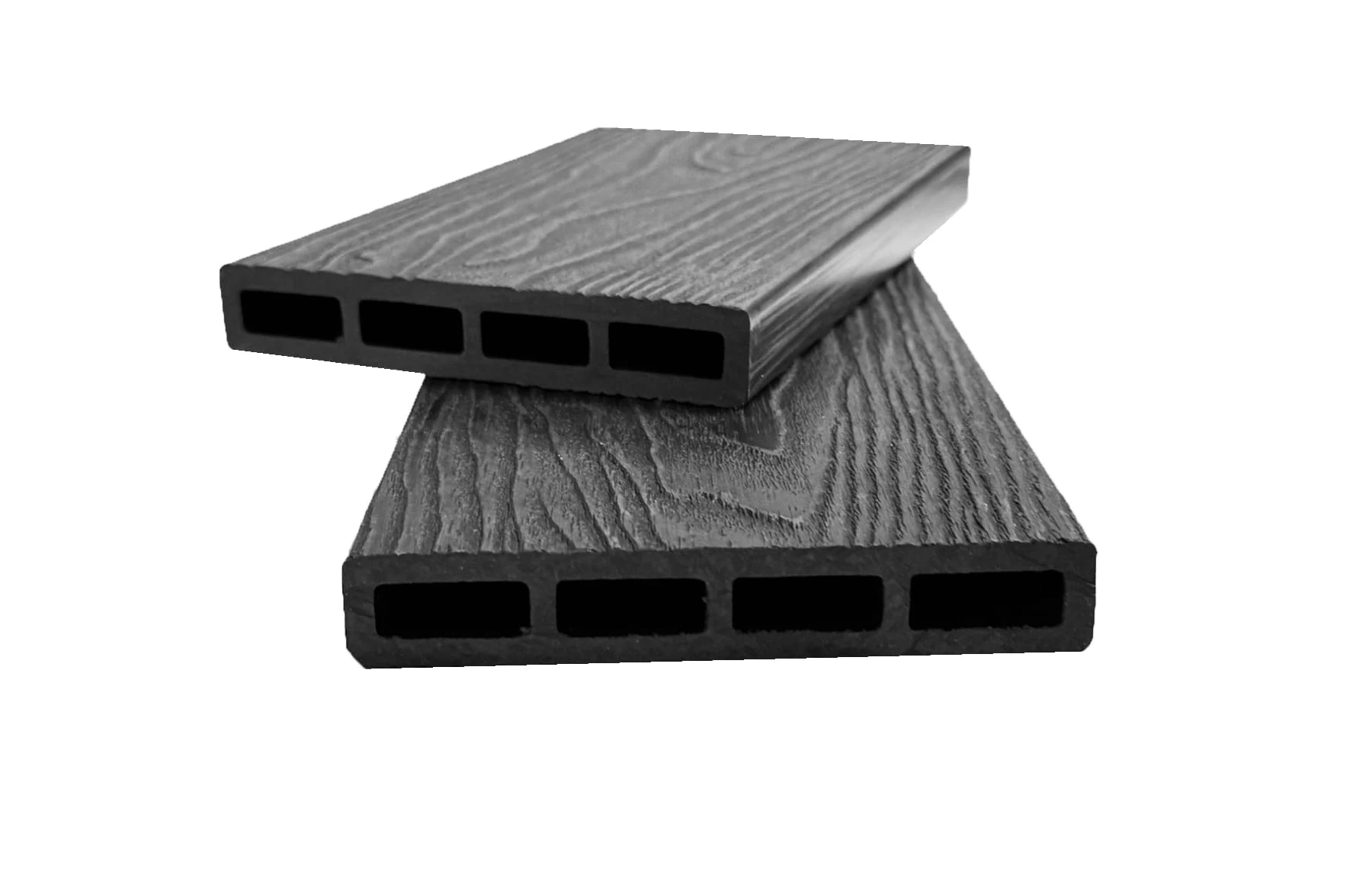 Placa gard 3D WPC Negru, Dimensiune 120x4000mm, Grosime 21mm