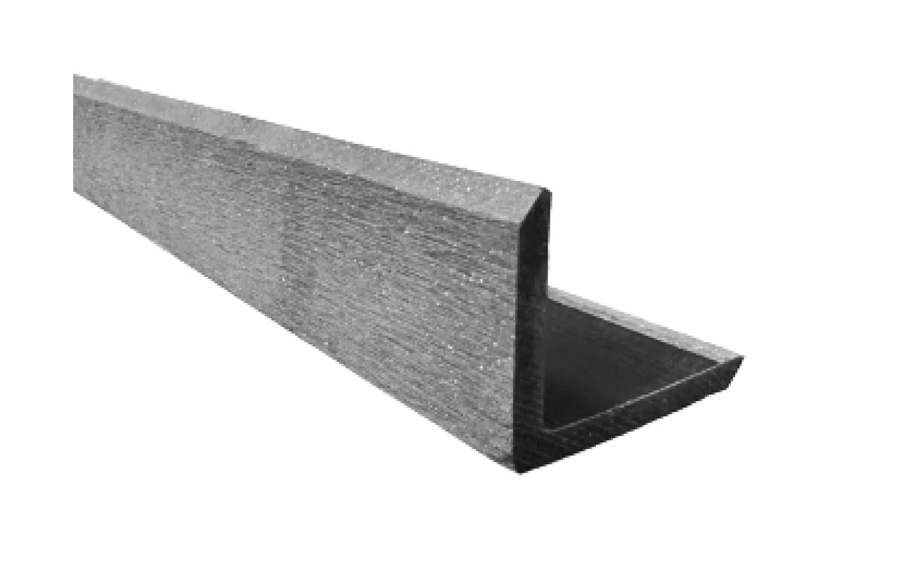 Profil L, WPC 3D,  55 x 45 mm X 4000 mm, gri deschis